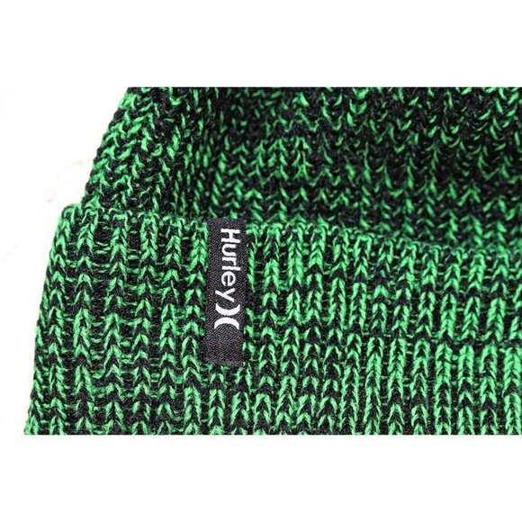 New with Tags - Hurley Max Cuff Beanie in Gym Green Color, Unisex Ski Style - Picture 3 of 5
